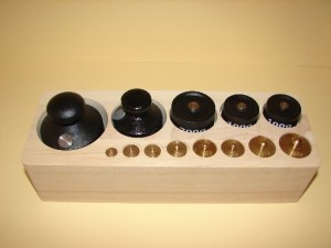 Odważniki do wag szalkowych zestaw 13 szt.