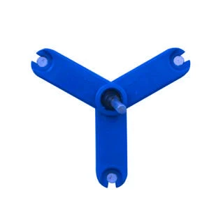 Trójnóg z magnesami do cyrkla drewnianego