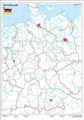 Mapa fizyczna Niemiec konturowa 