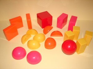 Bryły magnetyczne sześciany i kule - ułamki