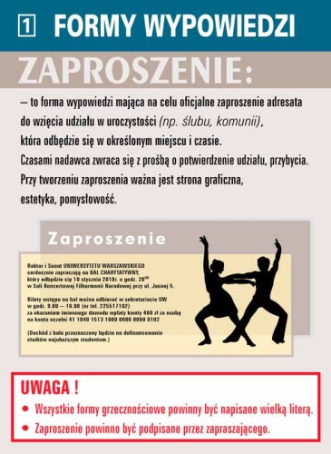 Formy wypowiedzi zestaw edukacyjny 12 tablic