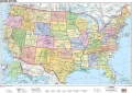 Mapa polityczno-fizyczna USA