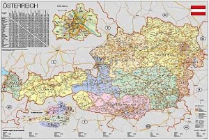Mapa polityczna Austrii