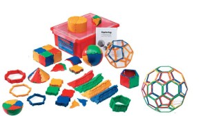 Polydron duży klasowy zestaw klocków geometrycznych 