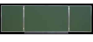 Tablica szkolna zielona składana tryptyk 240 x 100 cm