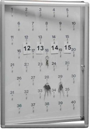 Gablota na klucze 80x120 cm 150 kluczy - z numeracją