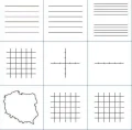 Wzory liniatur do tablic białych